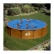 GRE - Сглобяем басейн с метални стена Mauritius имитация на дърво кръгъл ф550хh132см 1