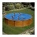 GRE - Сглобяем басейн с метални стена Mauritius имитация на дърво кръгъл ф550хh132см