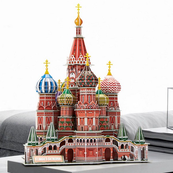 Продукт Cubic Fun Пъзел 3D National Geographic St. Basil's Cathedral (Russia) 224ч.  - 0 - BG Hlapeta