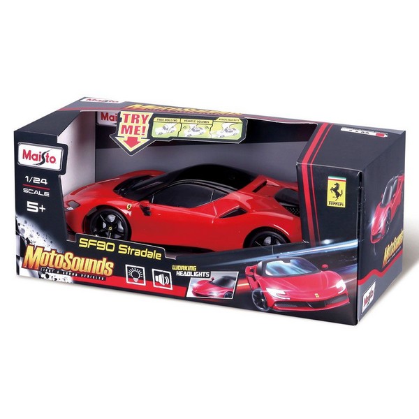 Продукт MAISTO MotoSounds - Кола Ferrari SF90 Stradale 1:24  - 0 - BG Hlapeta