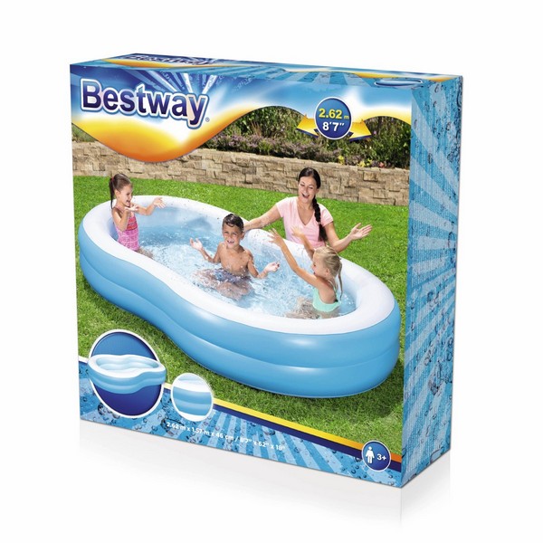 Продукт Bestway - Детски надуваем басейн - 262 х 157см - 0 - BG Hlapeta