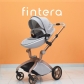 Продукт Fintera Deluxe - Бебешка количка 3 в 1, Еко кожа с чанта, дъждобран и комарник - 34 - BG Hlapeta