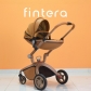 Продукт Fintera Deluxe - Бебешка количка 3 в 1, Еко кожа с чанта, дъждобран и комарник - 8 - BG Hlapeta