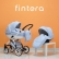 Fintera City - Бебешка количка 2 в 1, Еко кожа + Чанта, Дъждобран, Комарник, Поставка за чаша, Зимни ръкавици, Постелка за преповиване 1