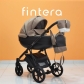 Продукт Fintera City - Бебешка количка 2 в 1, Плат + Чанта, Дъждобран, Комарник, Поставка за чаша, Зимни ръкавици, Постелка за преповиване - 15 - BG Hlapeta