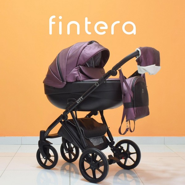 Продукт Fintera City - Бебешка количка 3 в 1, Еко кожа + Чанта, Дъждобран, Комарник, Поставка за чаша, Зимни ръкавици, Постелка за преповиване - 0 - BG Hlapeta