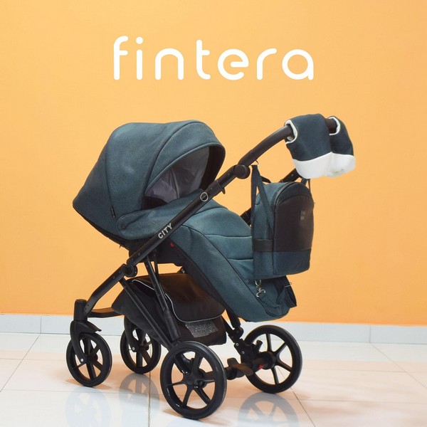 Продукт Fintera City - Бебешка количка 3 в 1, Плат + Чанта, Дъждобран, Комарник, Поставка за чаша, Зимни ръкавици, Постелка за преповиване - 0 - BG Hlapeta