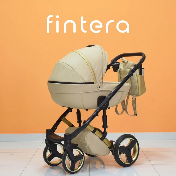 Продукт Fintera Royal - Бебешка количка 2 в 1, Еко кожа + Чанта, Дъждобран, Комарник, Поставка за чаша - 0 - BG Hlapeta