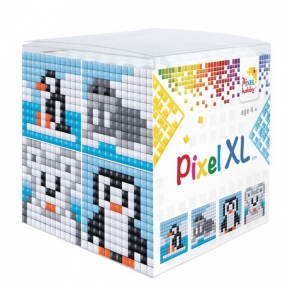 Pixelhobby Полярни животни Куб XL - Креативен хоби комплект с пиксели 