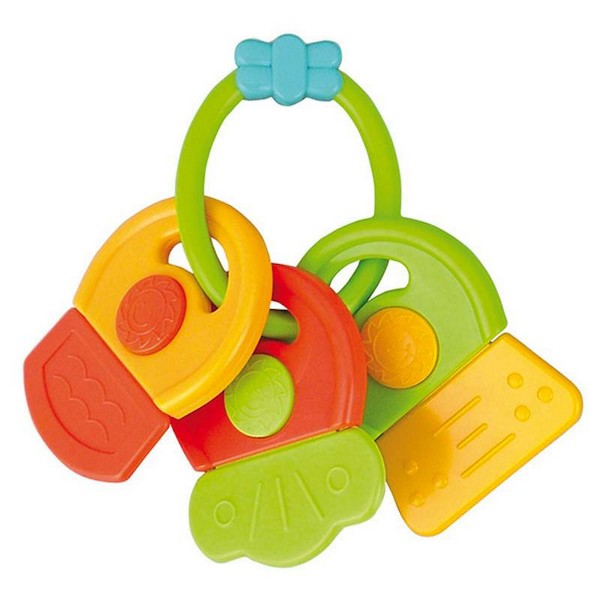 Продукт Canpol Keys - Дрънкалка с мека чесалка 0м+ - 0 - BG Hlapeta