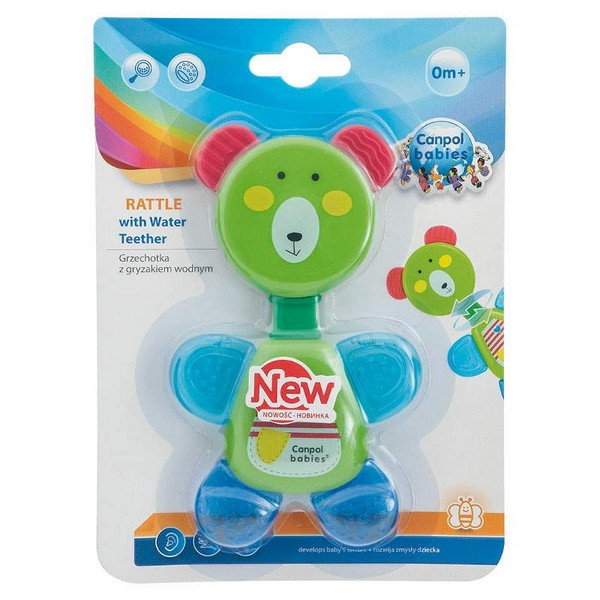 Продукт CANPOL Bear- Дрънкалка с водна чесалка - 0 - BG Hlapeta