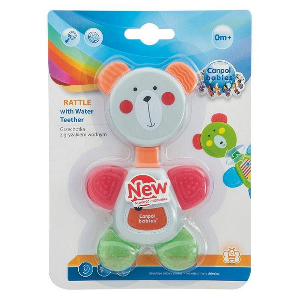 Продукт CANPOL Bear- Дрънкалка с водна чесалка - 0 - BG Hlapeta