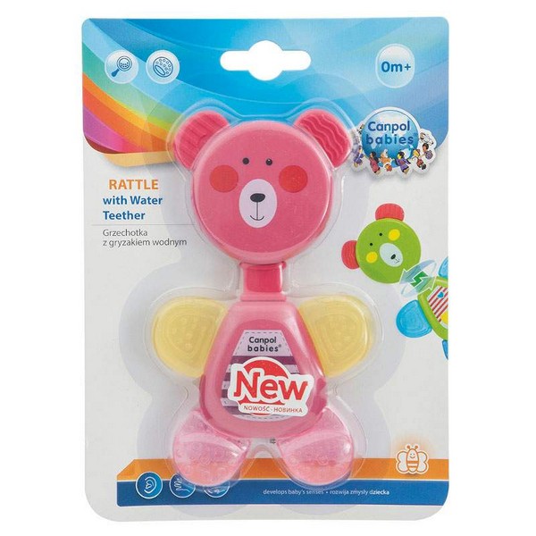 Продукт CANPOL Bear- Дрънкалка с водна чесалка - 0 - BG Hlapeta
