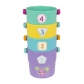 Продукт Playgro Кофички с жетони за броене и сортиране от серията +LEARN за деца 12-36м - Активна играчка - 6 - BG Hlapeta