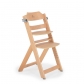 Продукт Cangaroo Nibbo - Дървен стол за хранене 2в1 натурален - 5 - BG Hlapeta