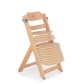 Продукт Cangaroo Nibbo - Дървен стол за хранене 2в1 натурален - 10 - BG Hlapeta