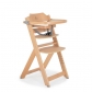 Продукт Cangaroo Nibbo - Дървен стол за хранене 2в1 натурален - 6 - BG Hlapeta