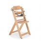 Продукт Cangaroo Nibbo - Дървен стол за хранене 2в1 натурален - 2 - BG Hlapeta