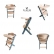 Cangaroo Nuttle - Дървен стол за хранене 2в1 2
