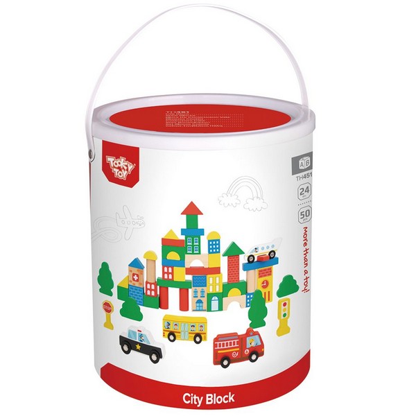 Продукт Tooky Toy Град - Дървен конструктор - 0 - BG Hlapeta