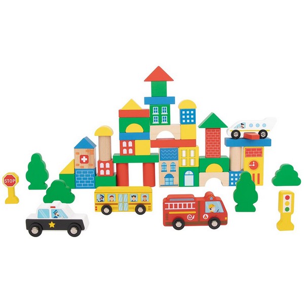 Продукт Tooky Toy Град - Дървен конструктор - 0 - BG Hlapeta