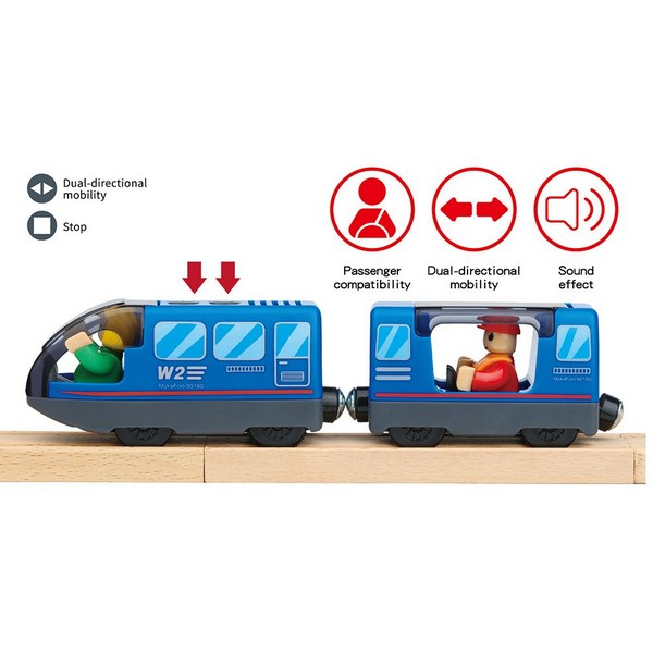 Продукт Tooky Toy - Дървено влакче с релси и спасителни коли - 0 - BG Hlapeta
