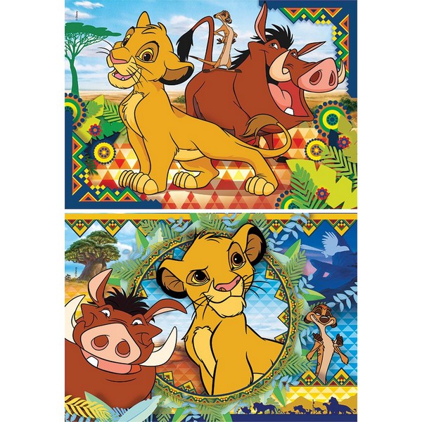 Продукт CLEMENTONI - Пъзел Lion King 2x60ч.  - 0 - BG Hlapeta