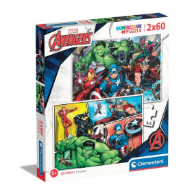 CLEMENTONI - Пъзел Marvel Avengers 2x60ч.