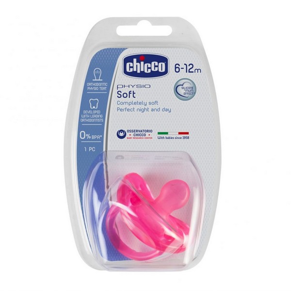 Продукт CHICCO Physio Soft - Силиконова залъгалка, 6-16м, 1 бр - 0 - BG Hlapeta