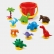 Marioinex - Детска кофичка за игра на пясъка с фигурки на динозаври 1