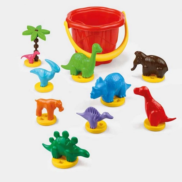 Продукт Marioinex - Детска кофичка за игра на пясъка с фигурки на динозаври - 0 - BG Hlapeta