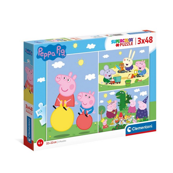 CLEMENTONI - Пъзел Peppa Pig 3x48ч.