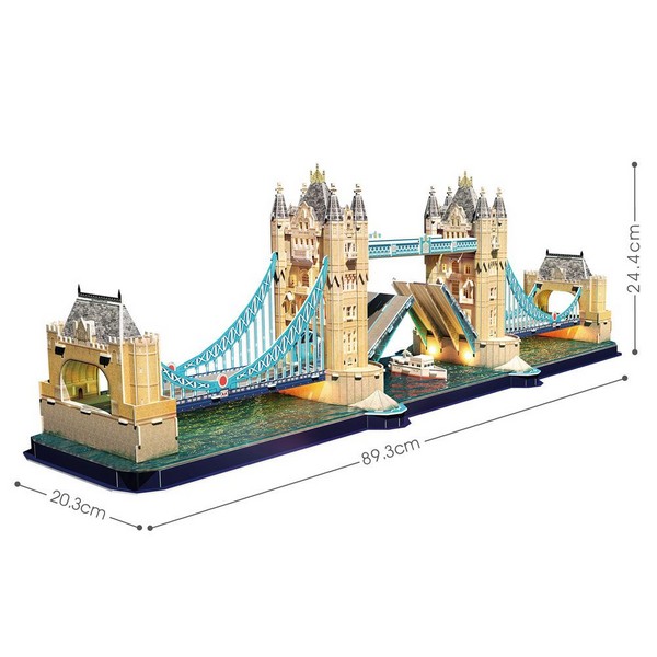 Продукт CubicFun - Пъзел 3D Tower Bridge 222ч. Отварящ се с LED светлини - 0 - BG Hlapeta