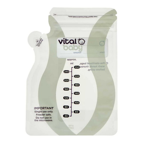 Продукт Vital Baby - Пликчета за съхранение на кърма - 0 - BG Hlapeta
