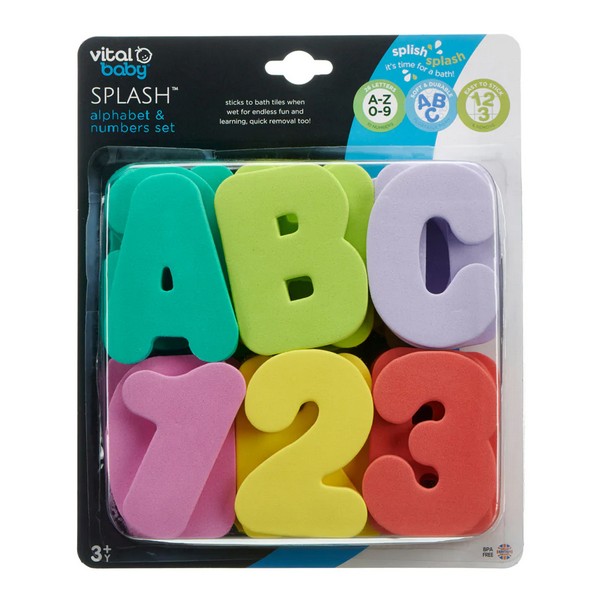 Продукт Vital Baby - Играчки за баня букви и цифри - 0 - BG Hlapeta