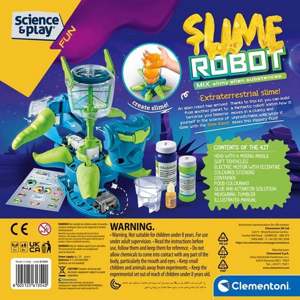 Продукт CLEMENTONI - Science Play Робот SLIME - 0 - BG Hlapeta