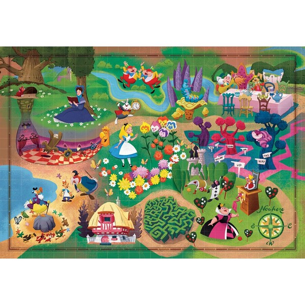 Продукт CLEMENTONI - Пъзел Disney Story Maps Alice in Wonderland 1000ч.  - 0 - BG Hlapeta