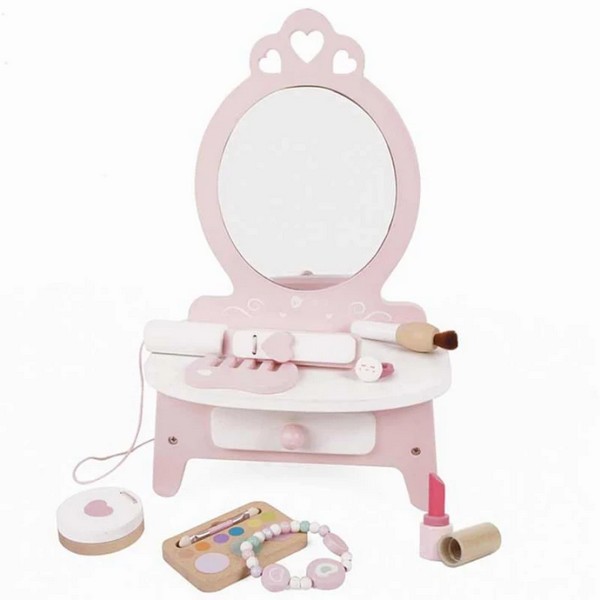 Продукт Classic world - Дървена розова тоалетка за деца, розова - 0 - BG Hlapeta