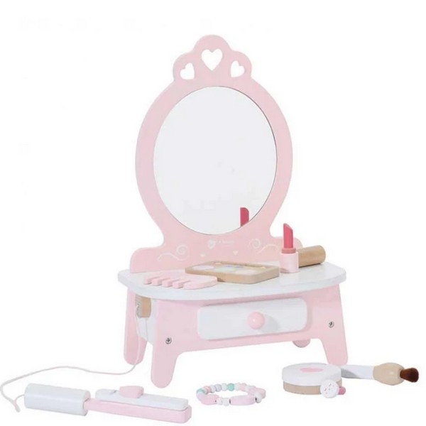 Продукт Classic world - Дървена розова тоалетка за деца, розова - 0 - BG Hlapeta