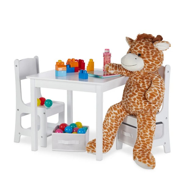 Продукт Albus - Детска маса със столчета и кутии за съхранение 2в1 - 0 - BG Hlapeta