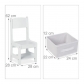 Продукт Albus - Детска маса със столчета и кутии за съхранение 2в1 - 5 - BG Hlapeta