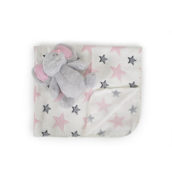 Продукт Cangaroo Elephant - Бебешко одеяло 90/75 cm с играчка - 0 - BG Hlapeta