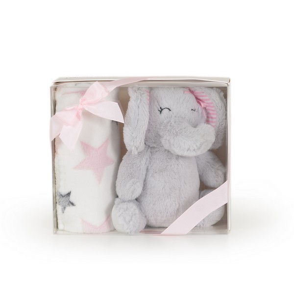 Продукт Cangaroo Elephant - Бебешко одеяло 90/75 cm с играчка - 0 - BG Hlapeta