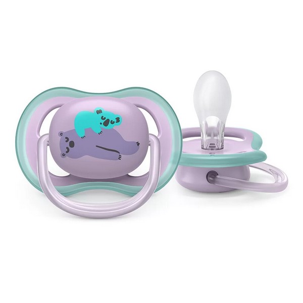 Продукт Philips AVENT Ultra Air  6-18м - Ортодонтични залъгалки с декорация в кутия за стерилизиране (2 бр.)  - 0 - BG Hlapeta