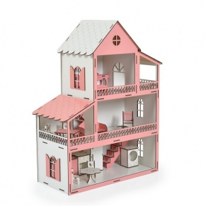Moni toys Lilly - Дървена къща за кукли