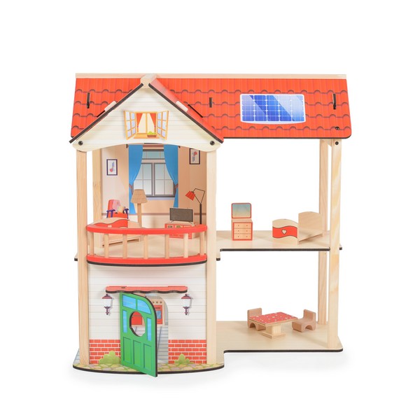 Продукт Mony toys ELLY - Дървена къща за кукли - 0 - BG Hlapeta
