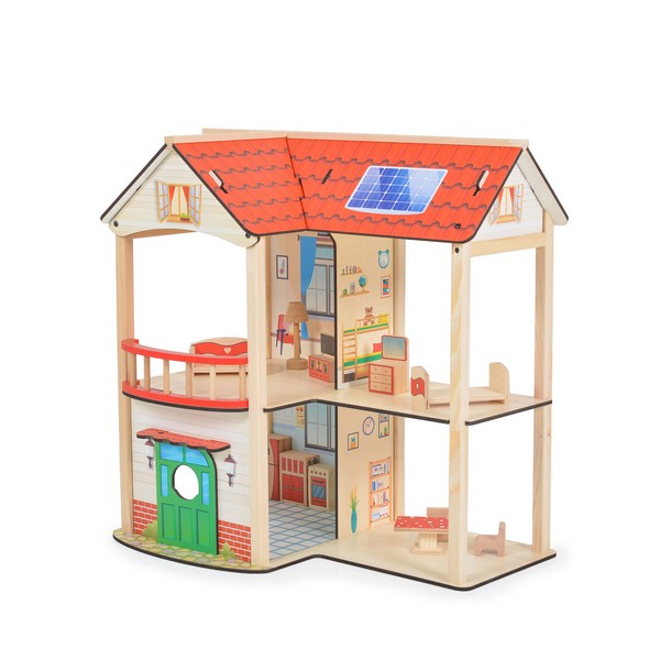 Продукт Mony toys ELLY - Дървена къща за кукли - 0 - BG Hlapeta
