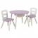 KidKraft Lavender Round Storage Table & 2 Chair Set - Комплект маса с два стола 1