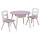 Продукт KidKraft Lavender Round Storage Table & 2 Chair Set - Комплект маса с два стола - 7 - BG Hlapeta
