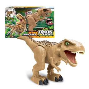 DINOS UNLEASHED - Ходещ динозавър Giant T-Rex със светещи очи